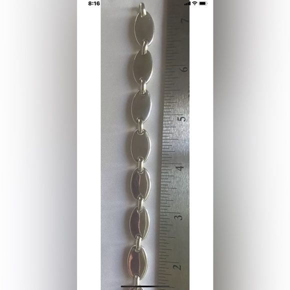 Tiffany’s Rare Pebble Link Sterling Silver 925 Bracelet and Earrings Set - Picture 8 of 10